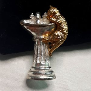 Petite Kitty and Sink Pin Brooch